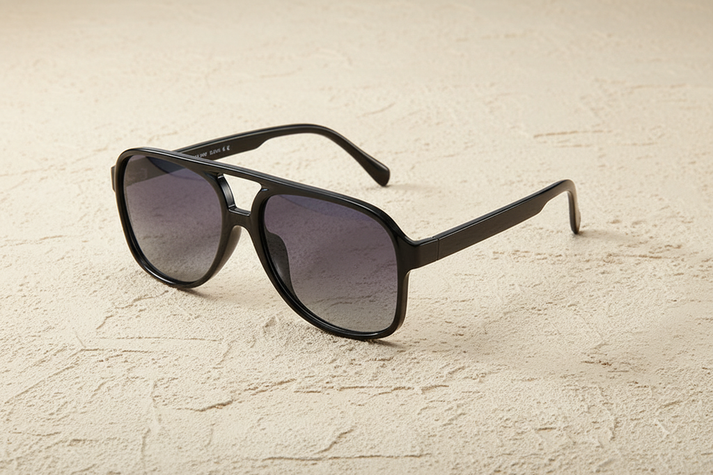 Marrakesh Oversized Double Bridge Sunglasses | Vintage Aviator Eyewear