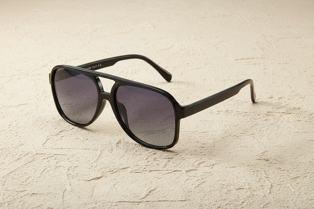 Marrakesh Oversized Double Bridge Sunglasses | Vintage Aviator Eyewear
