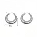 Chunky Gold Hoop Earrings for Women - Lightweight Thick Open Tear Drop Hoop