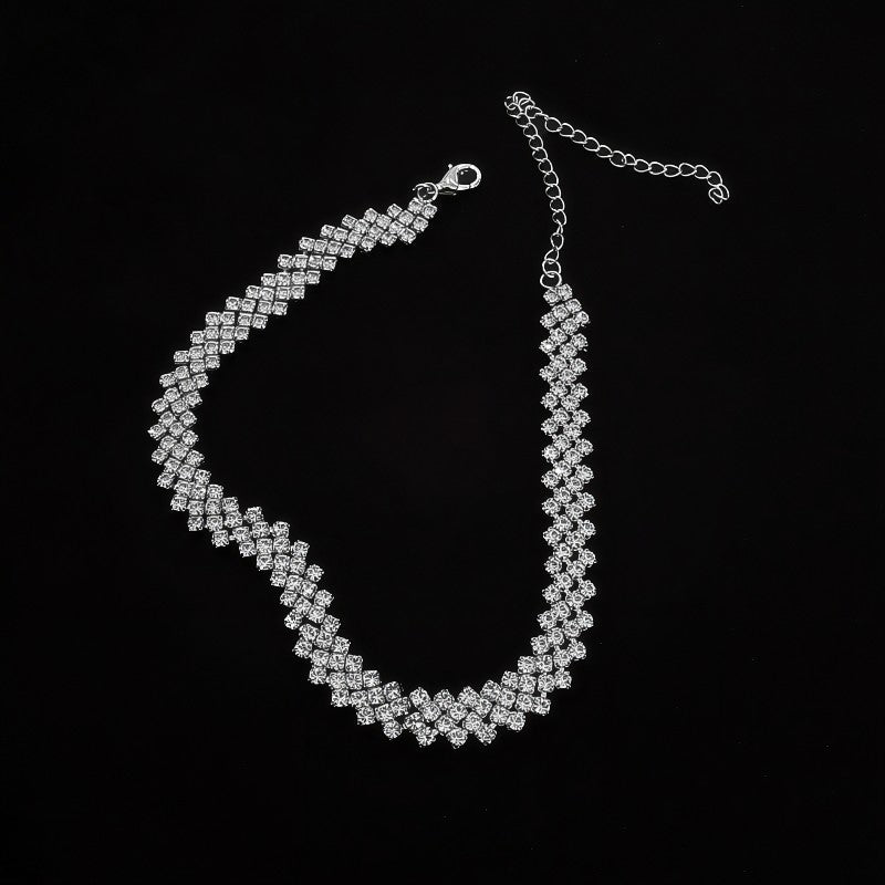 Luna Spark Multi-Layer Diamond Choker⁠