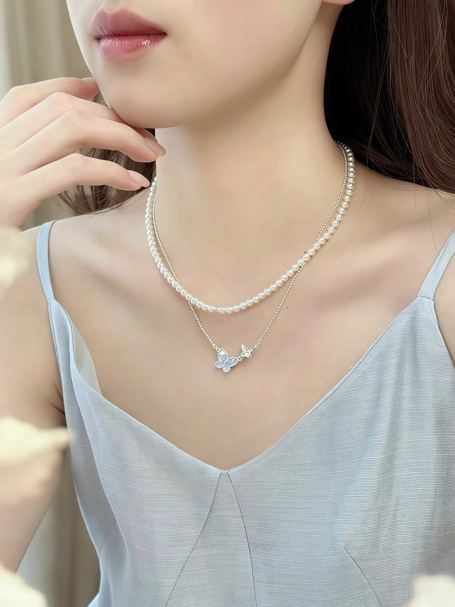 Ravello Enchanted Garden Butterfly Jewelry - Ethereal Ice-Blue Crystal Collection