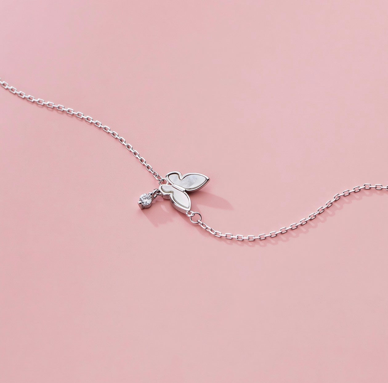 Mariposa Dainty S925 Sterling Silver Butterfly Bracelet - Romantic Fairycore Jewelry⁠